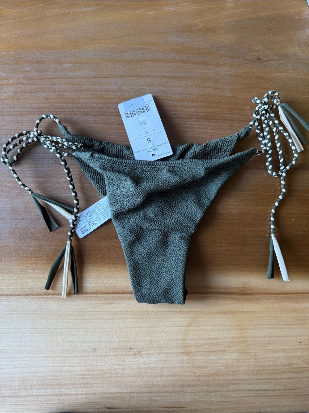 Olive Tie-Side Bikini Bottom - Women Swim Bikini